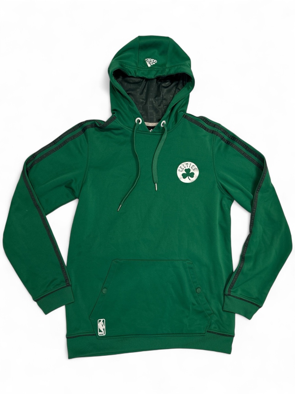 Adidas x Celtics Green Pullover Hoodie with NBA Logo, Size XL